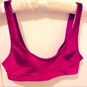 RED VELVET BRALETTE